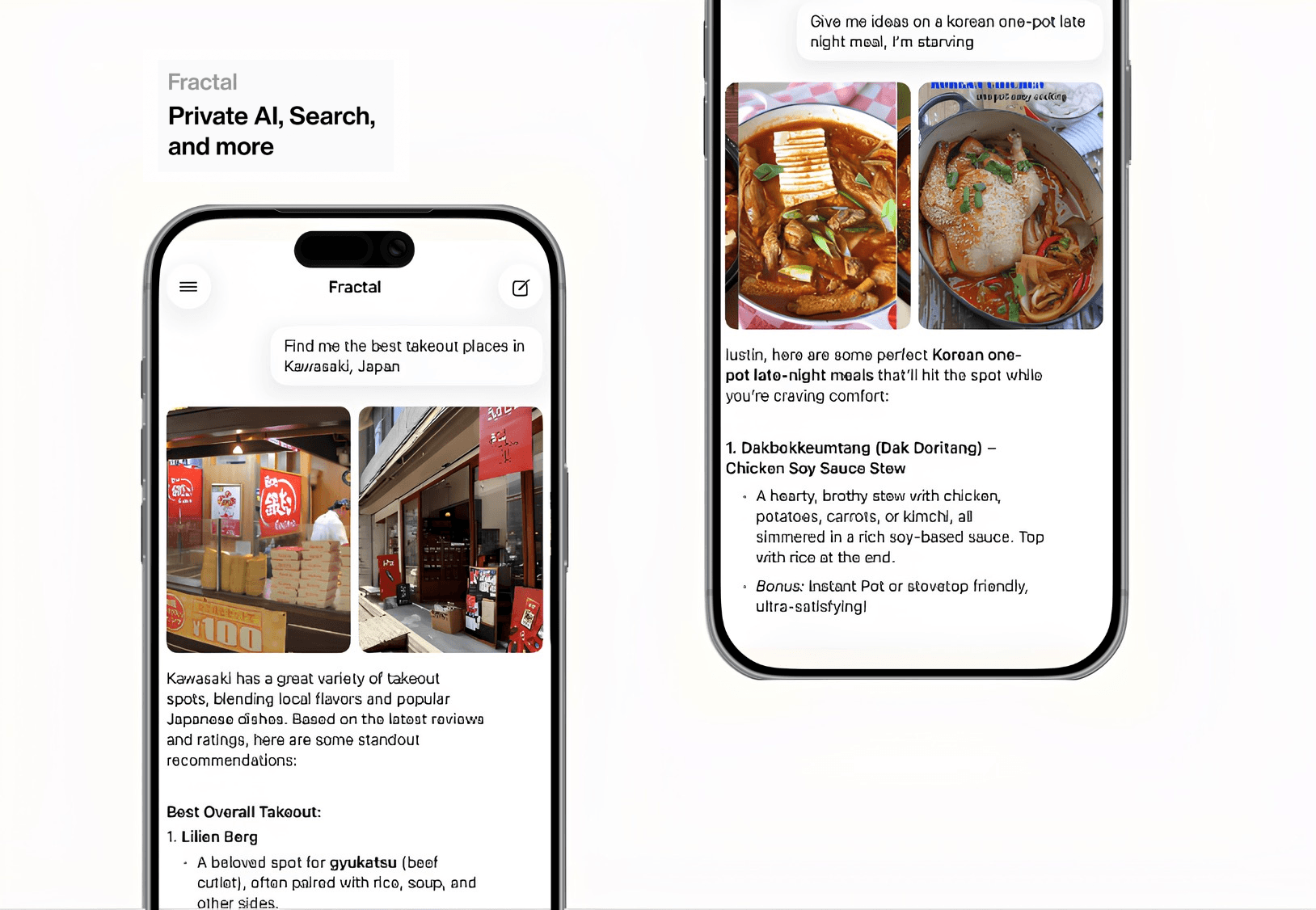 Fractal app interface