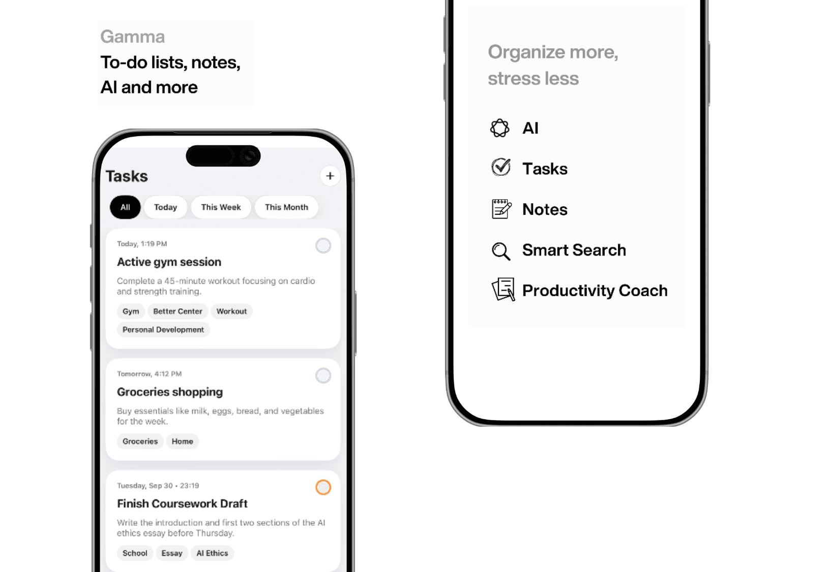 Gamma AI app interface